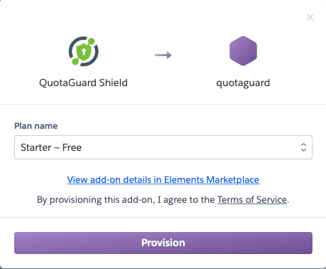 How Provision Heroku QuotaGuard